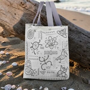 New! Taíno Symbols Tote Bag | Exclusive Montes Design | Puerto Rico 🇵🇷